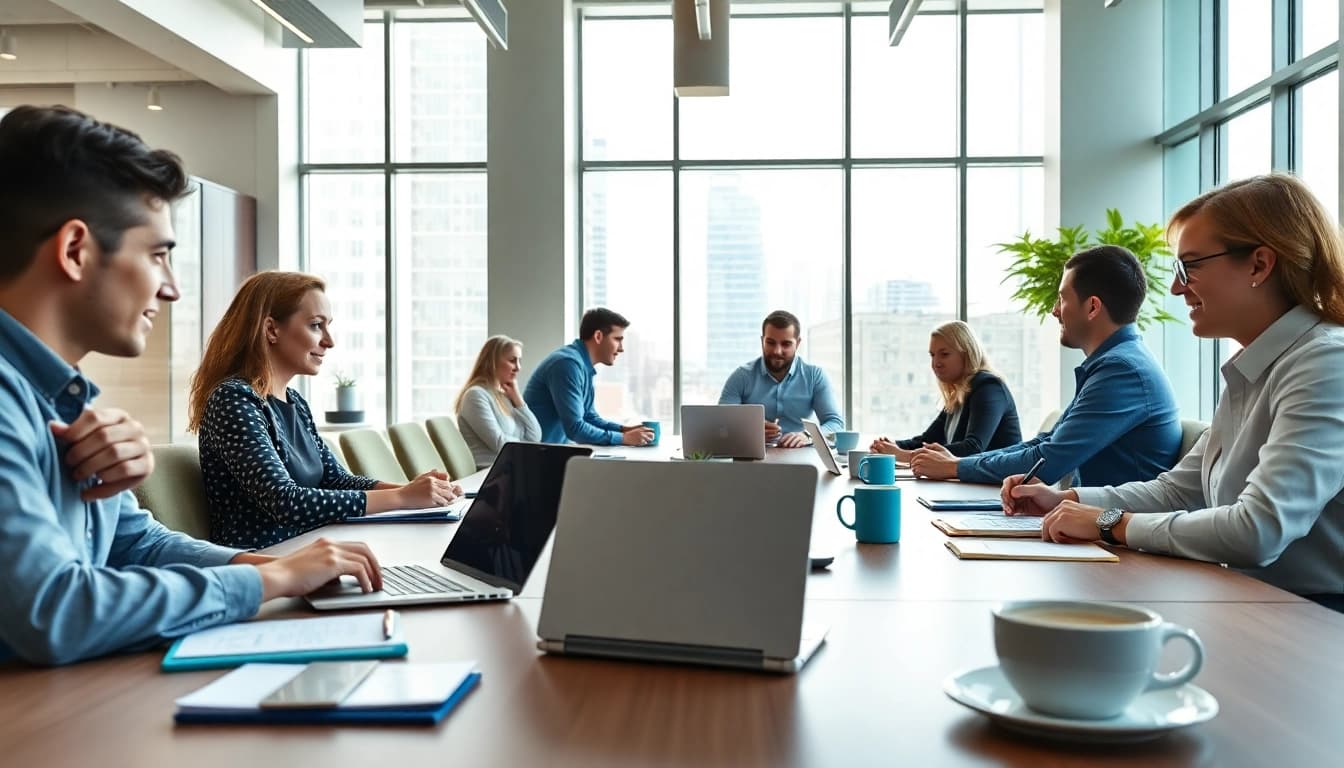 Effektivitätssteigerung bei csc hamburg durch Zusammenarbeit in modernen Büroräumen.