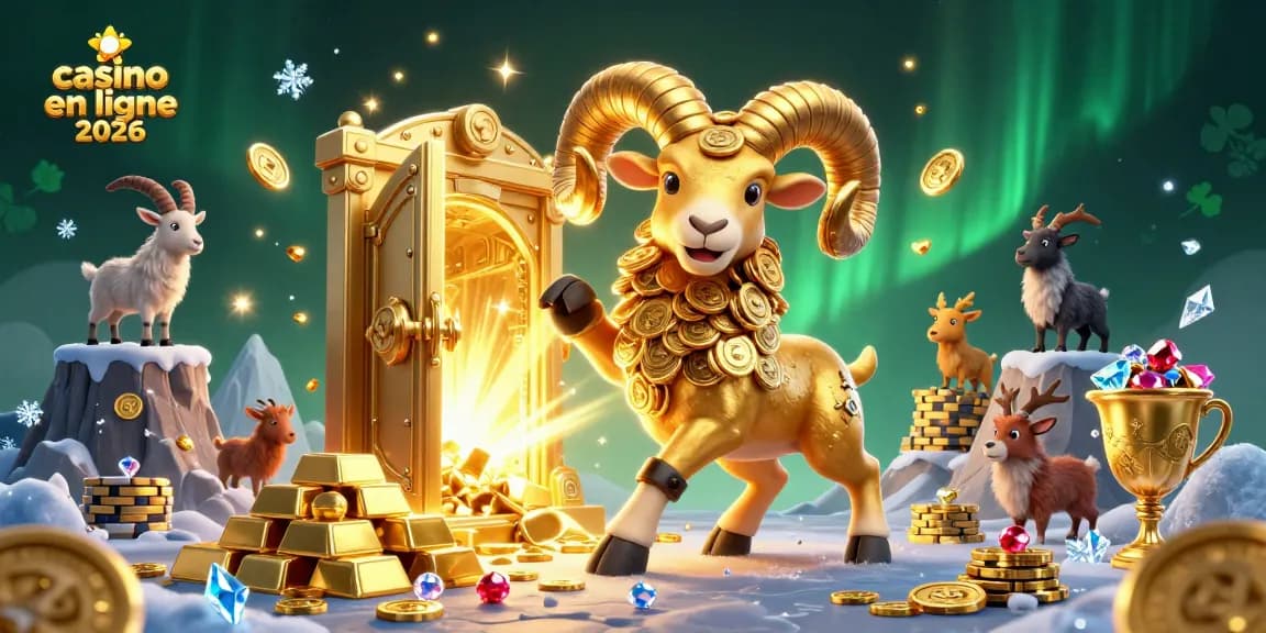 Venez découvrir l'excitation des jeux de casino en ligne 2026 avec notre illustration dynamique.