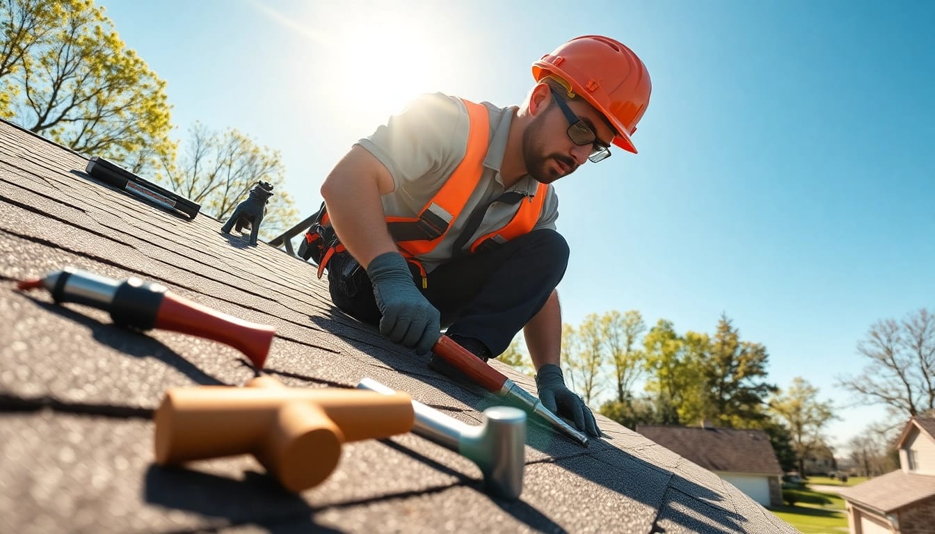 Expert roofing work in Twinsburg, Ohio, showcasing quality service and craftsmanship.