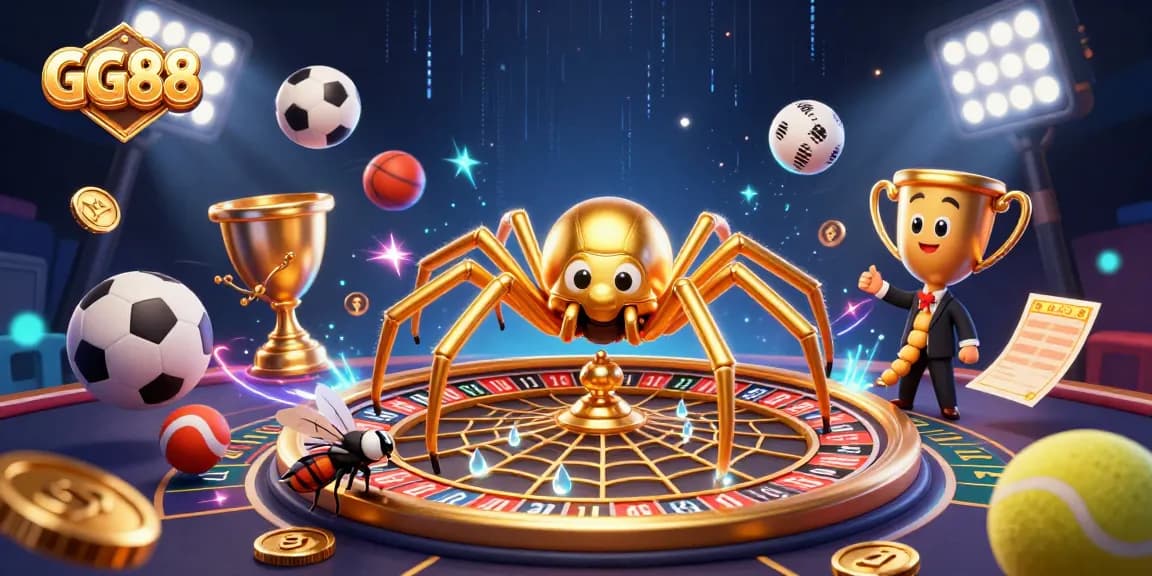 GG88 engages players with captivating bets at a roulette wheel, featuring exciting game elements and dynamic sports interactions.