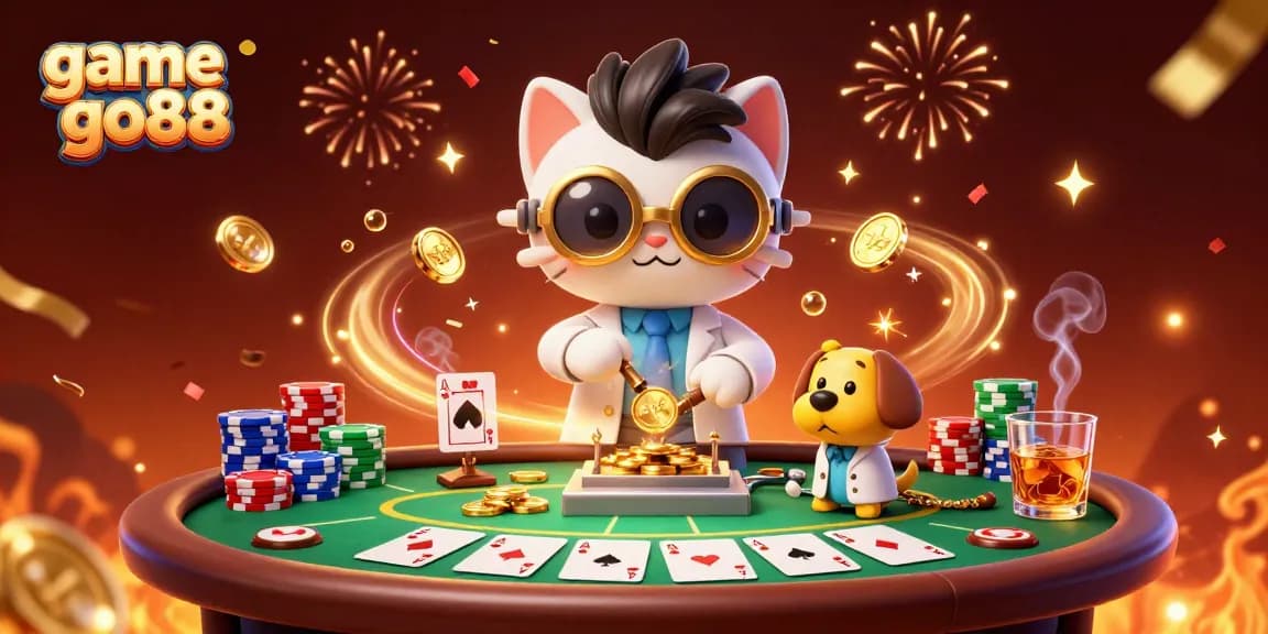 Experience thrilling gameplay with game go88 as a mad scientist cat creates exciting casino magic.