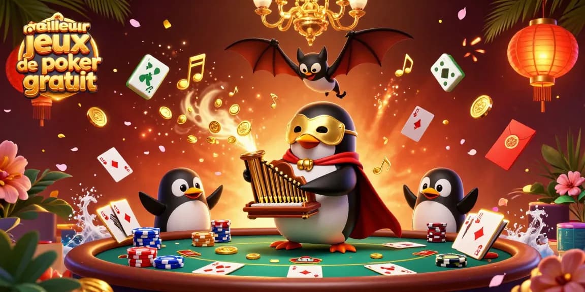 Jouer sur le meilleur jeux de poker gratuit avec des pièces d’or et des cartes brillantes pour une expérience exaltante.