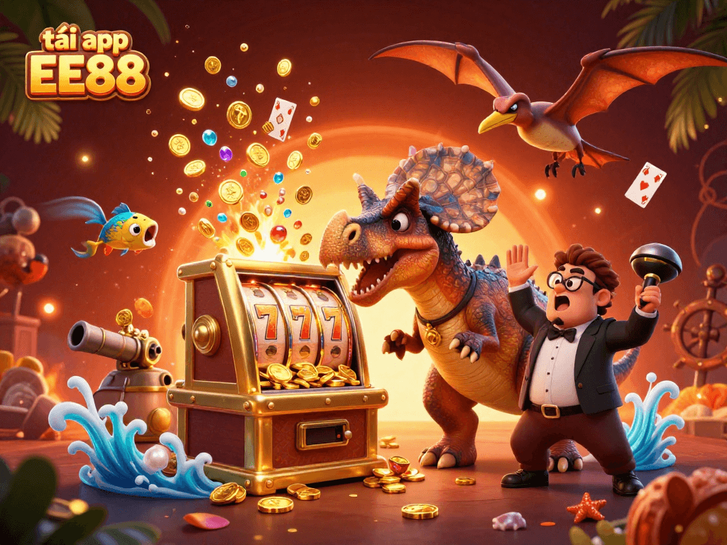 Engage with exciting gameplay as you tải app EE88 and witness a pachycephalosaurus winning jackpots!