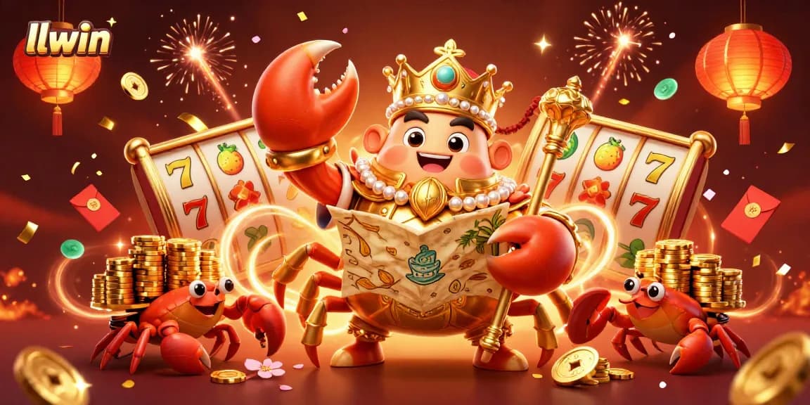 Experience thrilling gaming at llwin with a dazzling 3D illustration of fun casino elements.