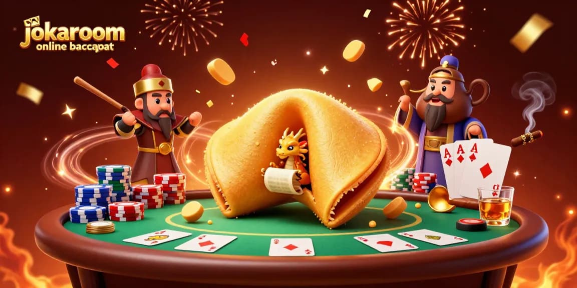 Discover jokaroom online baccarat with engaging characters and casino elements in an exciting 3D illustration.