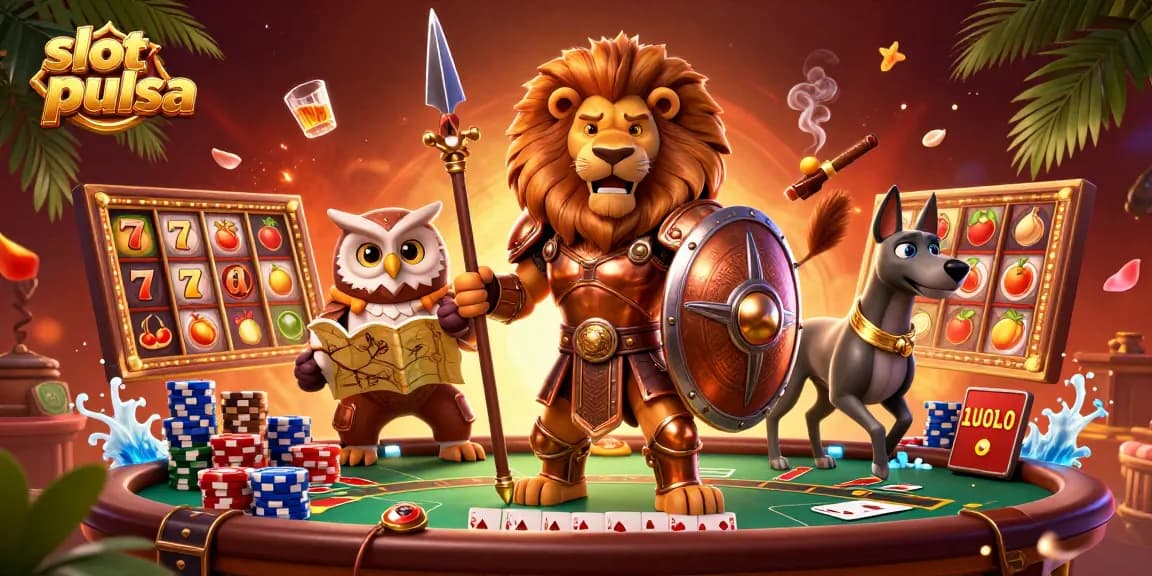 Menangkan taruhan di slot pulsa dengan berbagai simbol jackpot yang menarik dan elemen permainan yang seru.