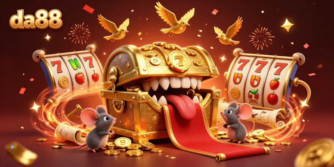 Engage in thrilling slot games with da88, featuring vibrant characters and dynamic winning moments.