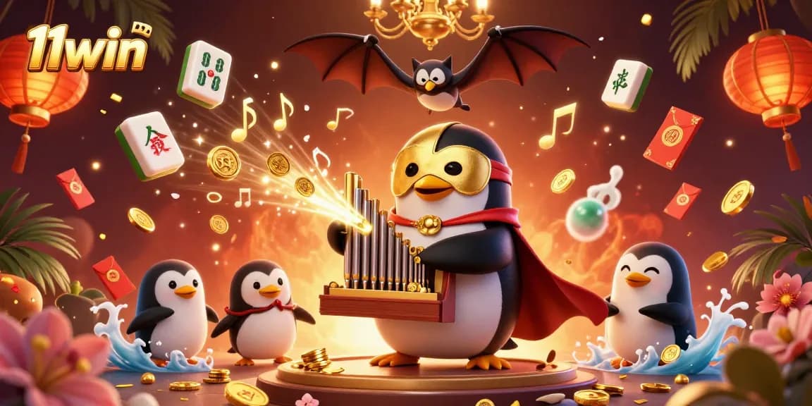 Experience thrilling 11win casino adventures with a vibrant gaming scene featuring our unique characters.