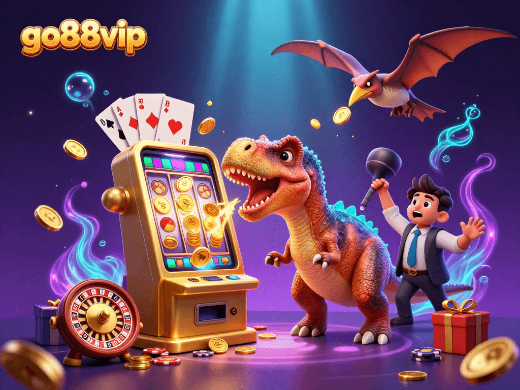 Experience excitement at go88vip as dinosaurs win jackpots with thrilling casino action.
