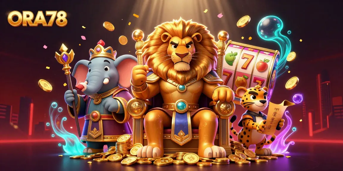 ORA78 menyajikan permainan menarik dengan simbol slot bertema dan karakter menawan di dalam ilustrasi.