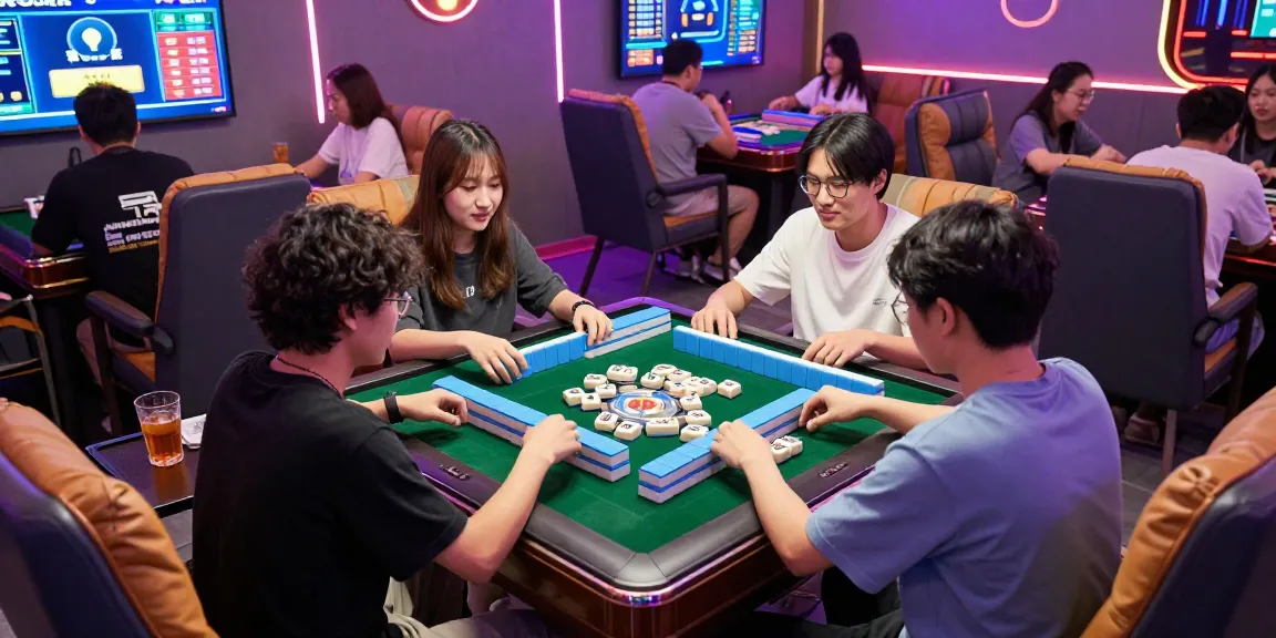 Engaged players enjoying MAHJONGJP88 dengan deposit QRIS in a vibrant gaming environment, capturing excitement.