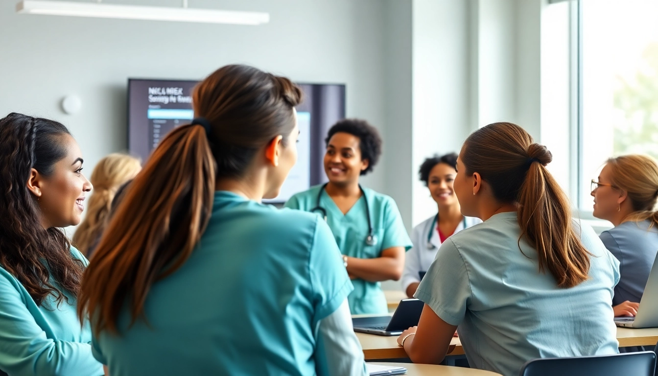 Students engaged in a Houston NCLEX review testimonials session highlighting diverse learning experiences.