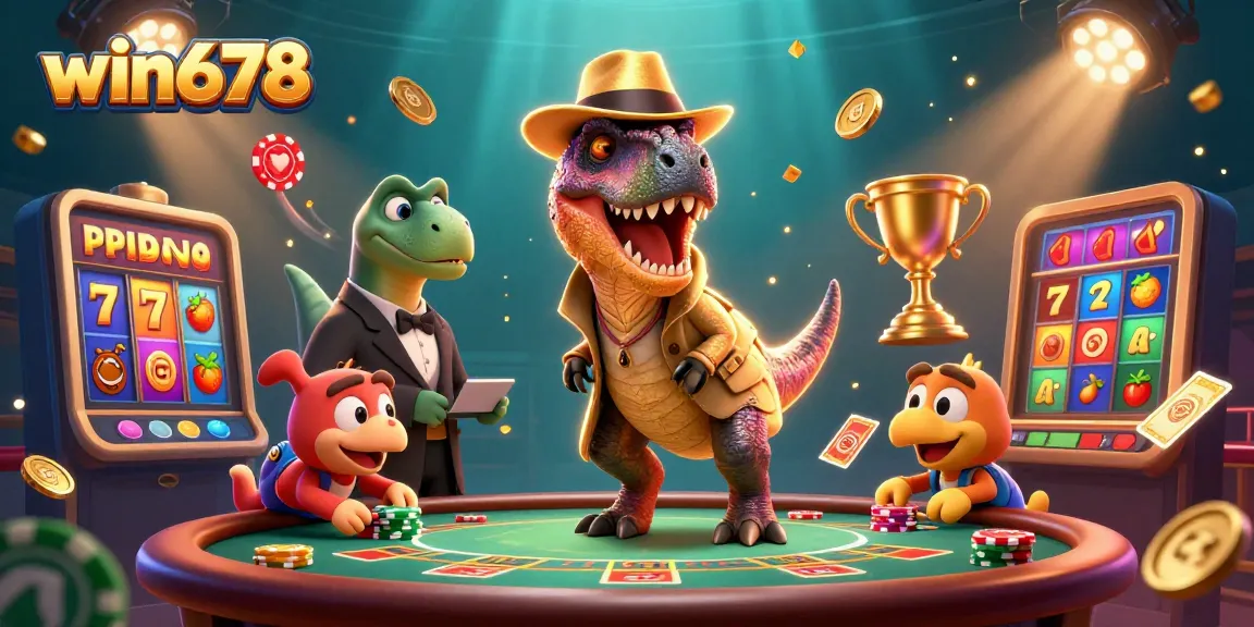 Engage in exciting gaming experiences with win678 featuring cartoon characters at a vibrant blackjack table.