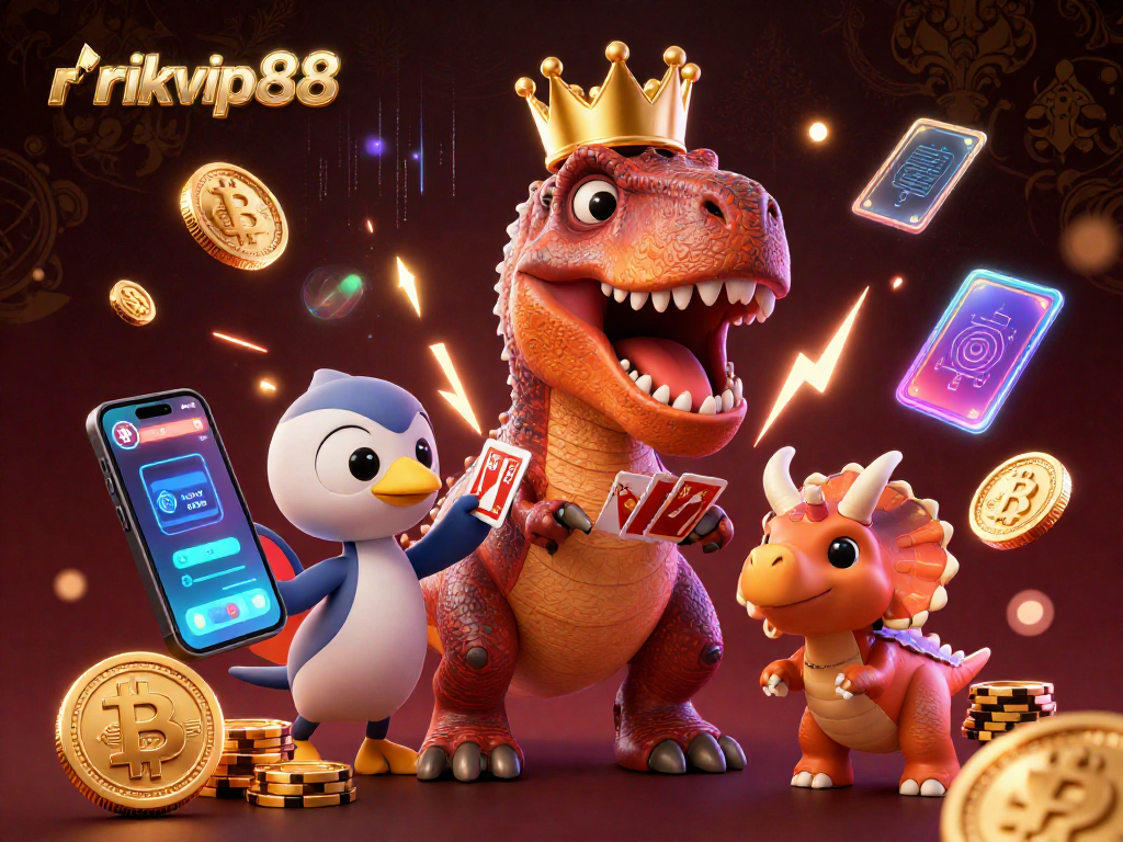Experience winning strategies at rikvip88 with engaging casino-themed 3D characters and elements.