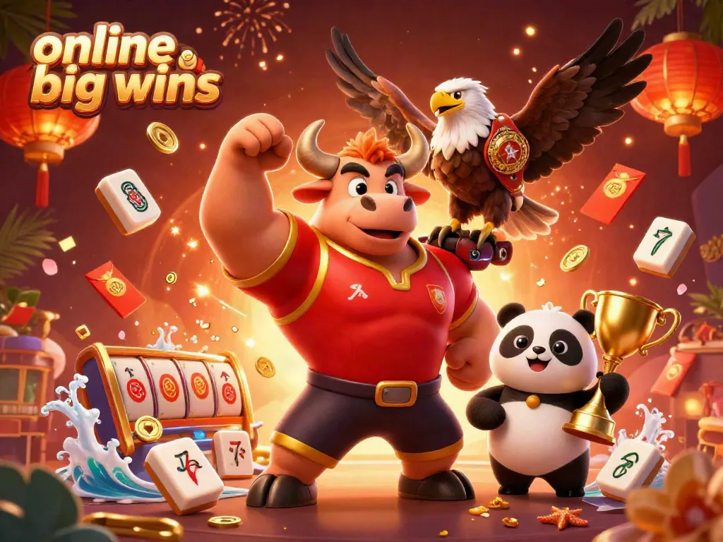 Experience thrilling online casino big wins with vibrant characters and dynamic casino elements.