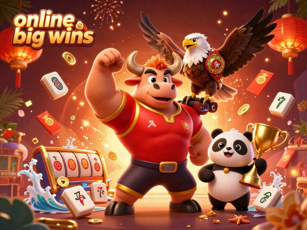 Experience thrilling online casino big wins with vibrant characters and dynamic casino elements.