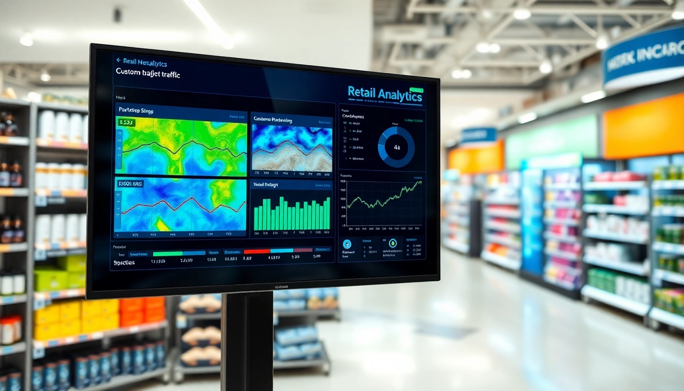 Analyze retail video analytics data from a dynamic dashboard in a modern retail setting.