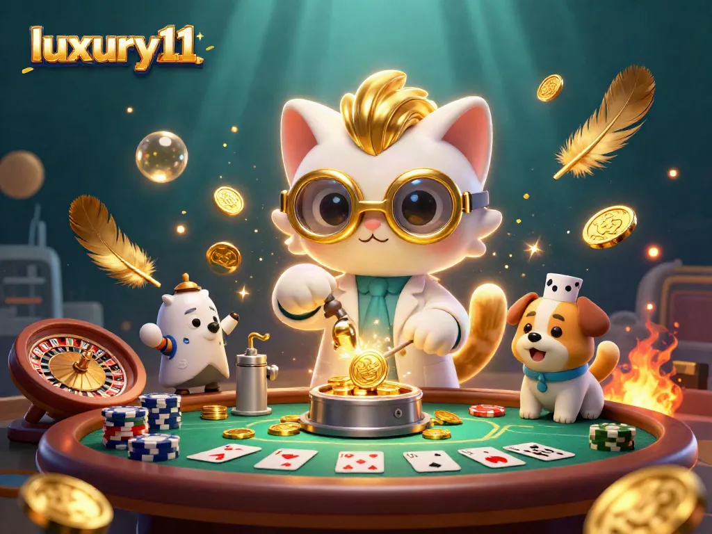 Experience thrilling gambling action with luxury111, featuring dynamic casino elements and vibrant characters.