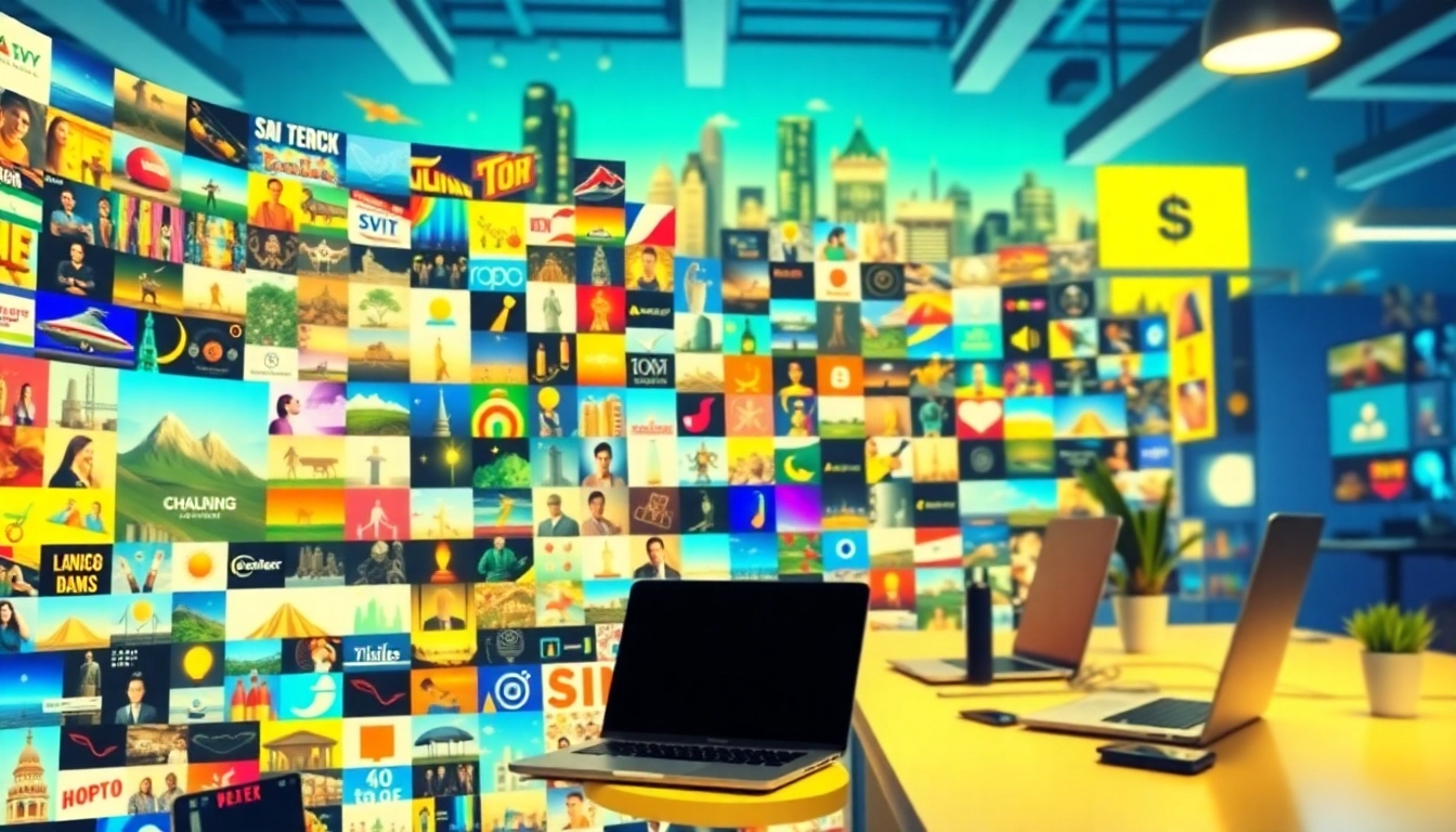 Explore the vibrant million dollar homepage with colorful images and creative designs.
