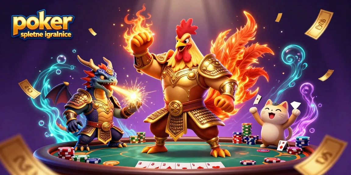 Akcija v poker spletnih igralnicah z animiranim bojem in nagradami.