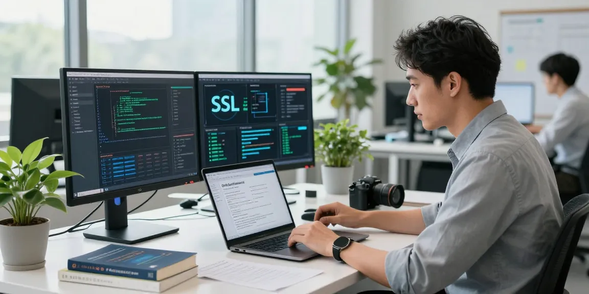 Secure digital analysis of certificados ssl en México in a modern office setting.
