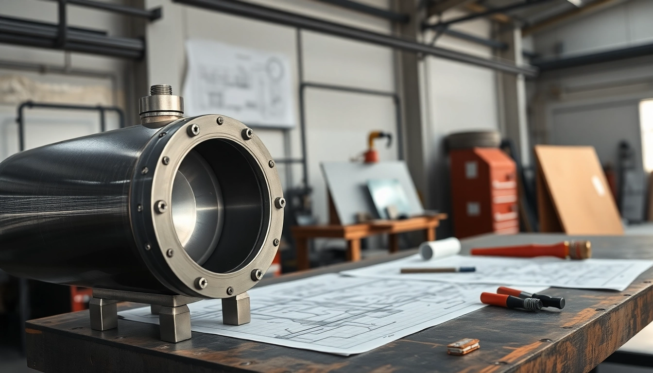Visual representation of Pressure Vessel Design with cylindrical vessels and engineering tools.