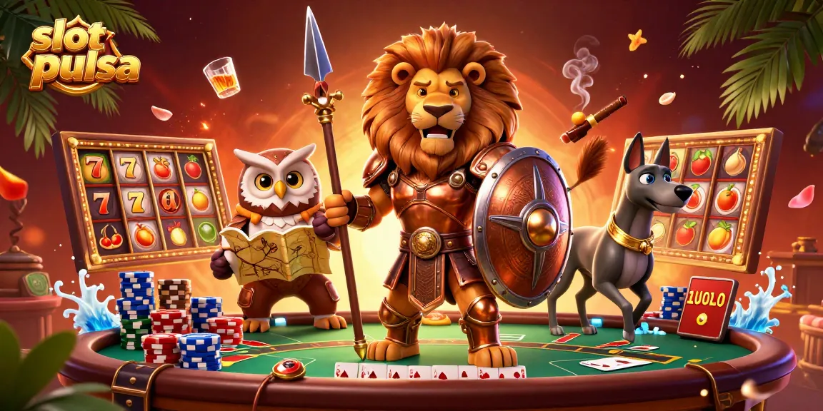 Menangkan taruhan di slot pulsa dengan berbagai simbol jackpot yang menarik dan elemen permainan yang seru.