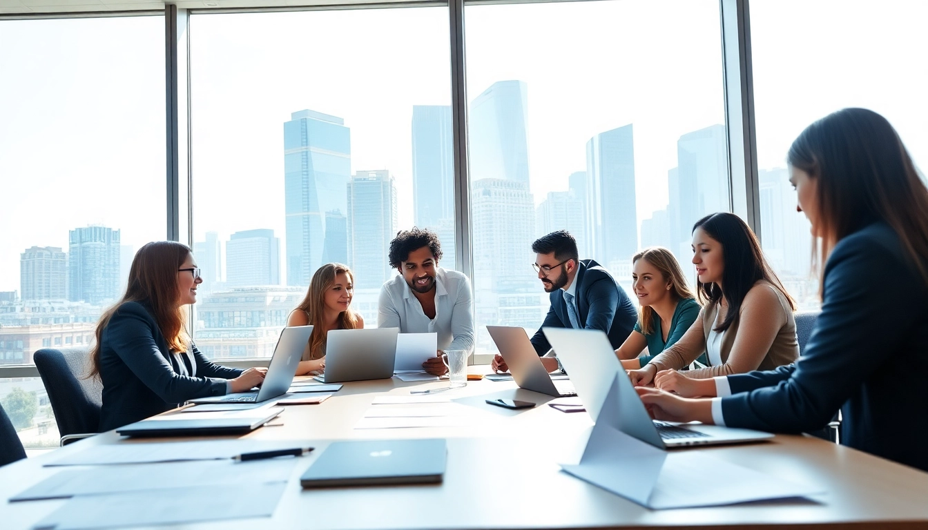 Engaging business discussion at theredandwhitemagz.com highlighting teamwork and productivity.