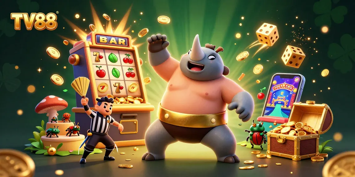 Experience the excitement of casino gaming at TV88 with vibrant characters and stunning illustrations