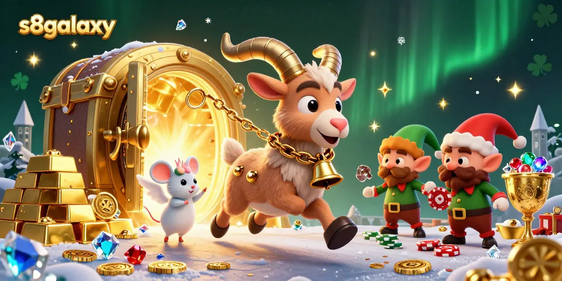S8galaxy invites players to win big in a vibrant, animated casino environment filled with treasures and excitement.