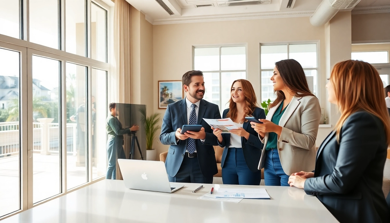 Highlighting top real estate agents Pensacola Florida in an engaging office setting.